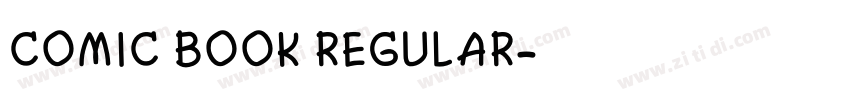 comic book regular字体转换